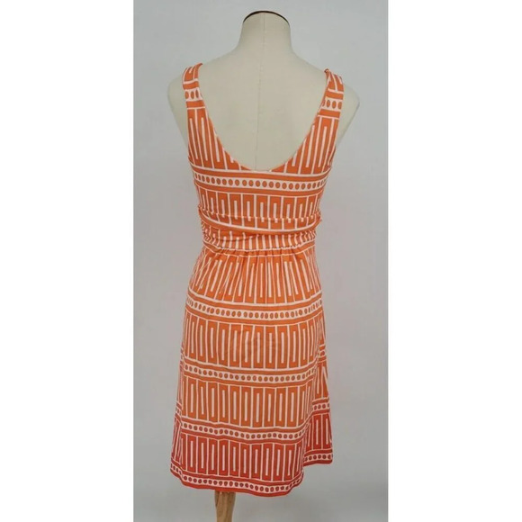 Jude Connelly Penelope Dress Ombre Coral Sleeveless V Neck Abstract Sz S READ - Picture 7 of 9